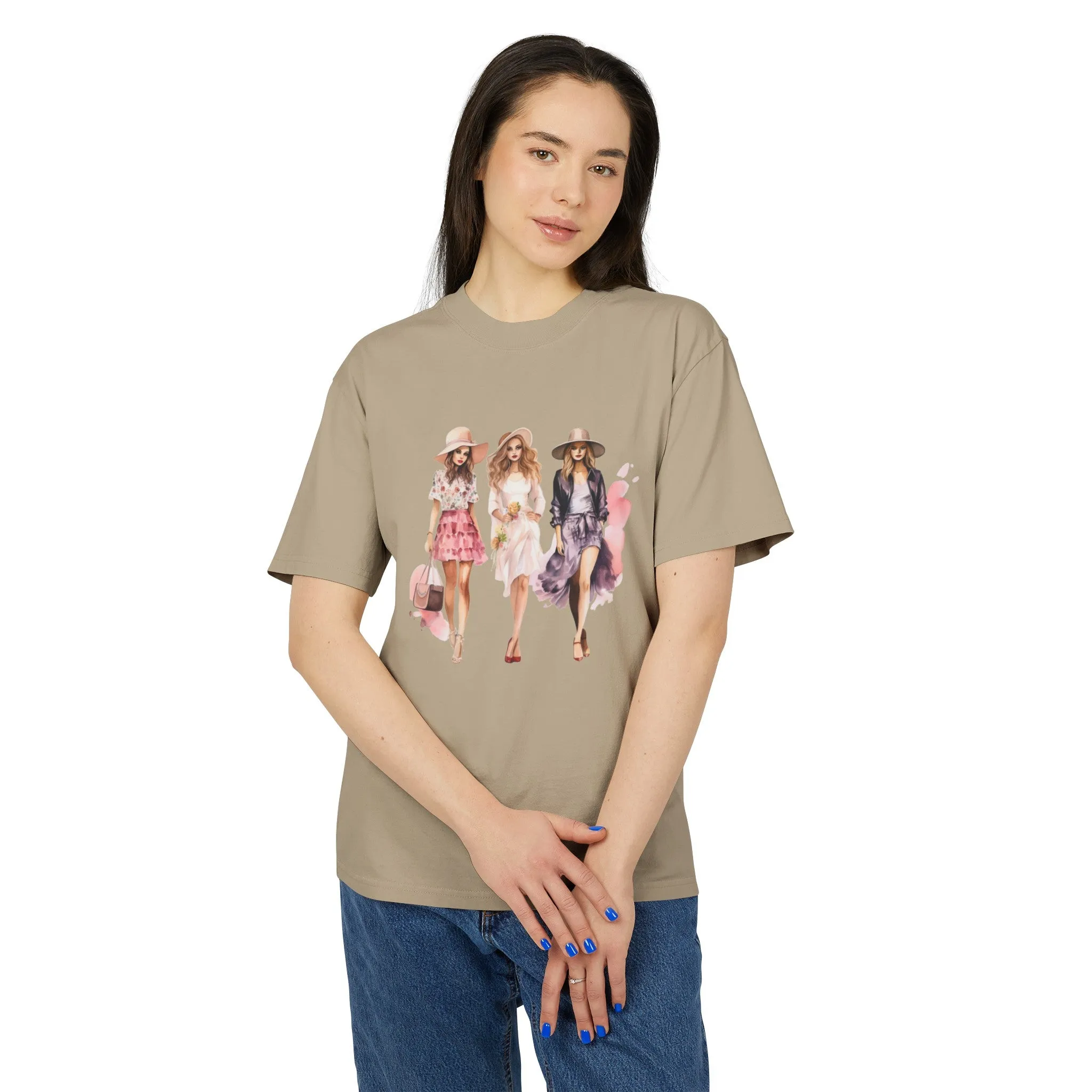 Fashion Girls Heavy Faded T Shirt