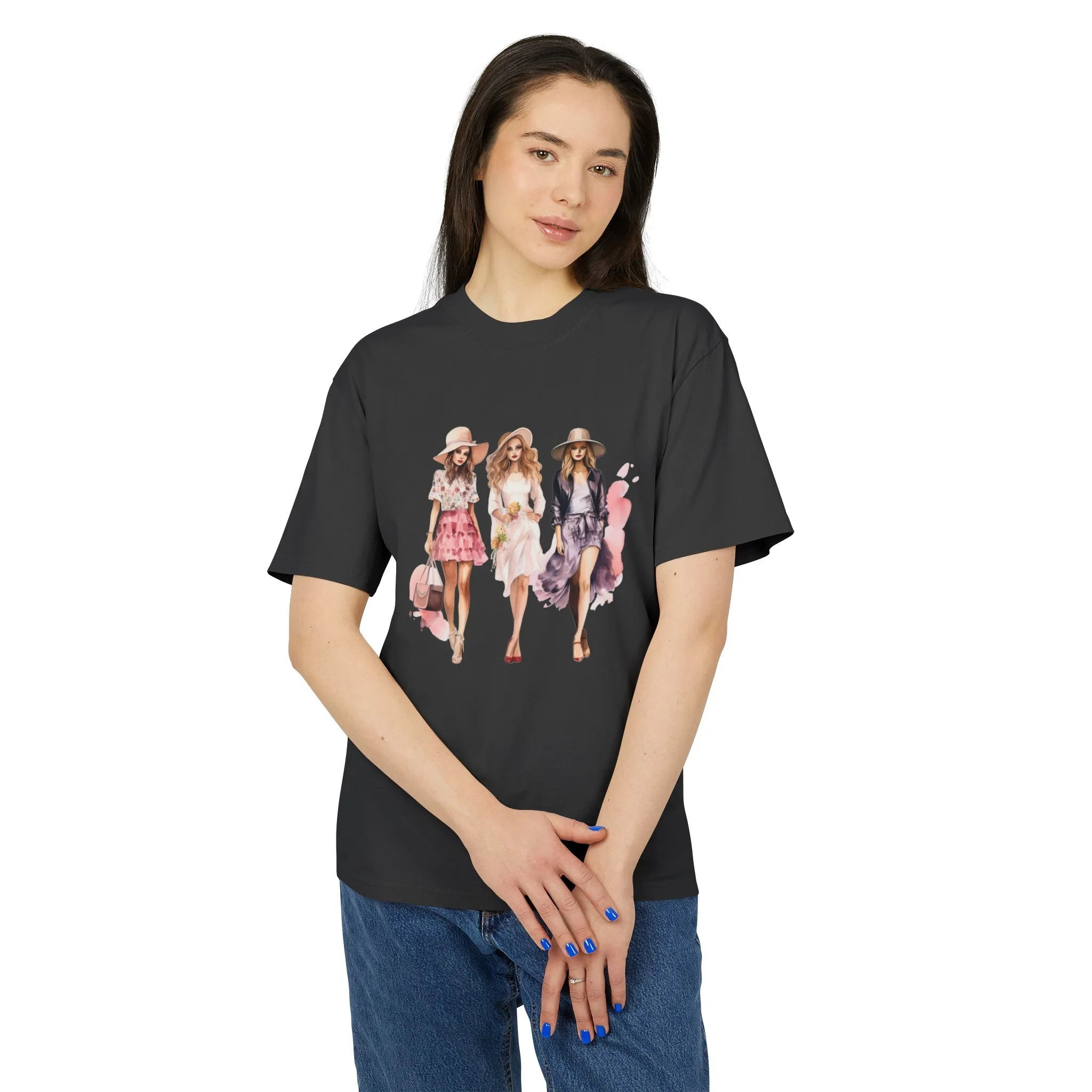 Fashion Girls Heavy Faded T Shirt