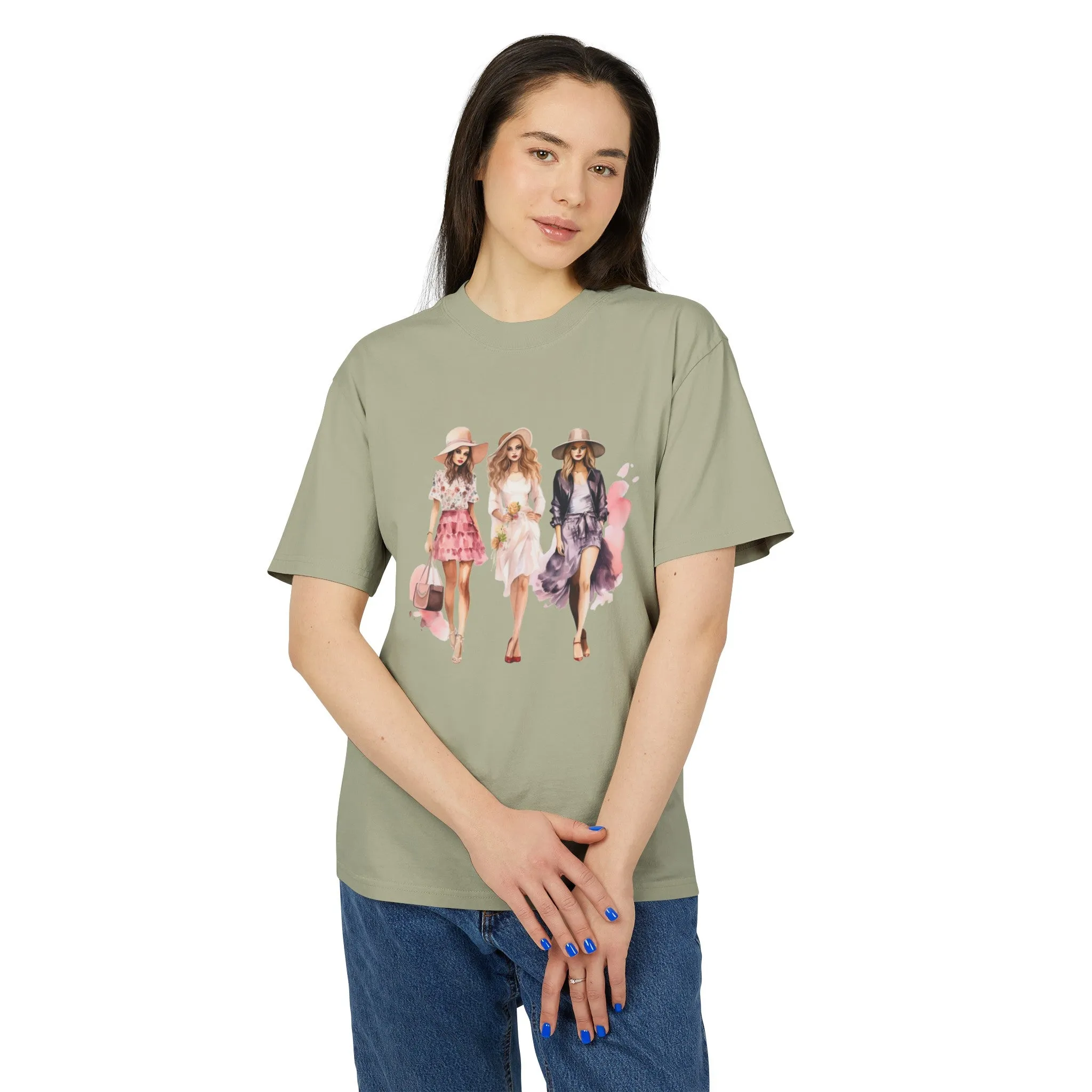 Fashion Girls Heavy Faded T Shirt