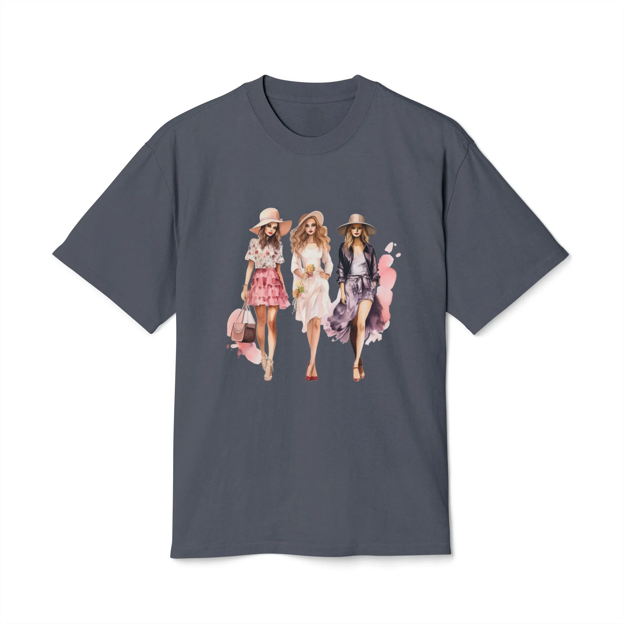 Fashion Girls Heavy Faded T Shirt