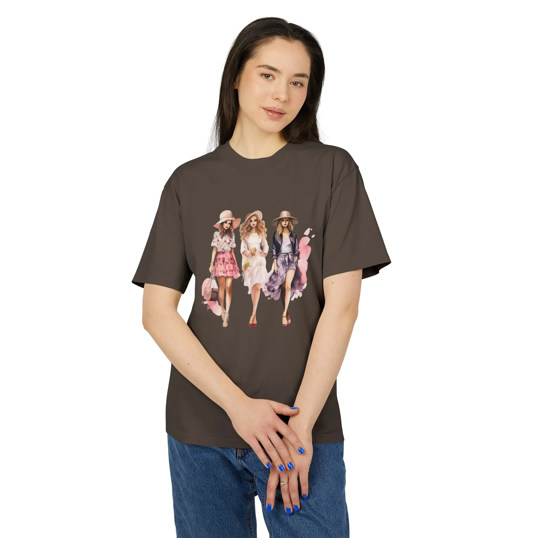 Fashion Girls Heavy Faded T Shirt