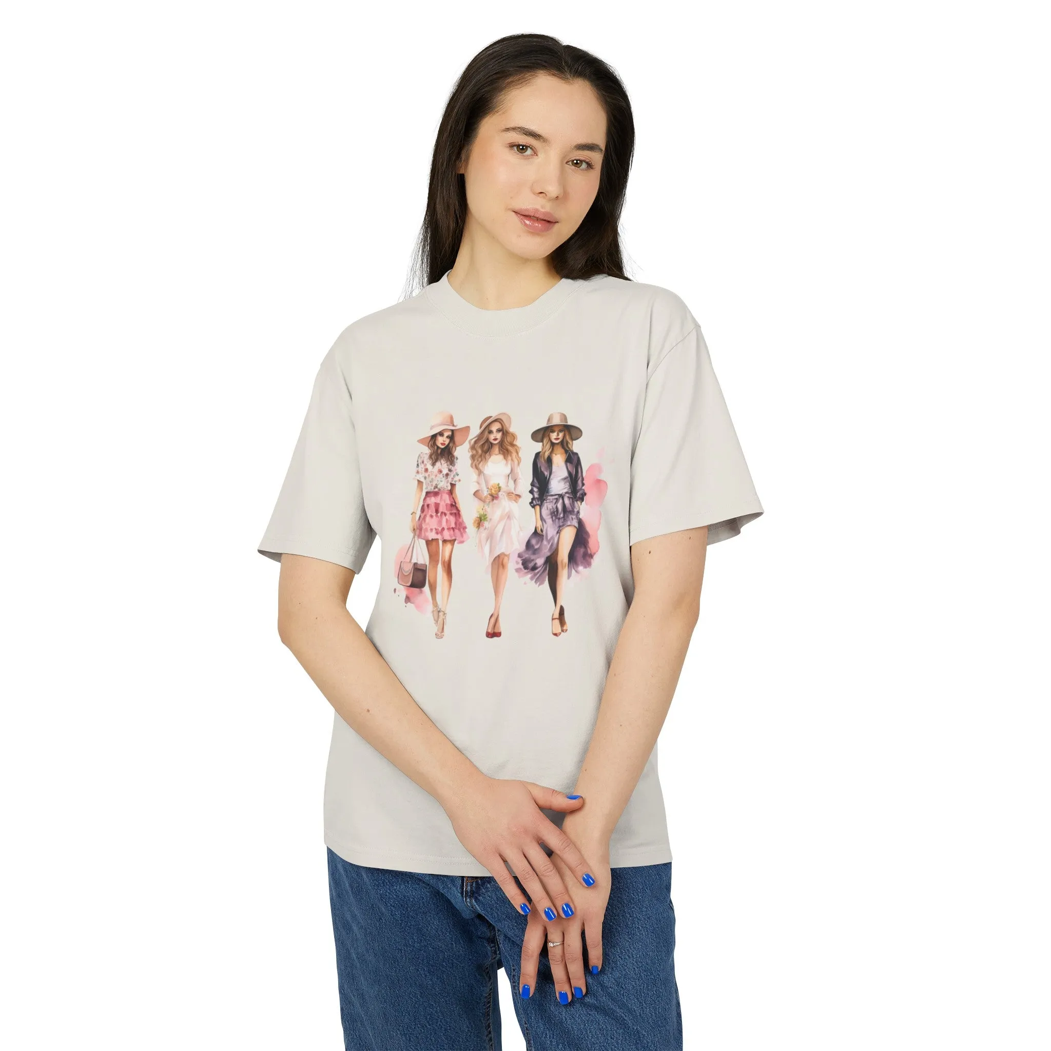 Fashion Girls Heavy Faded T Shirt