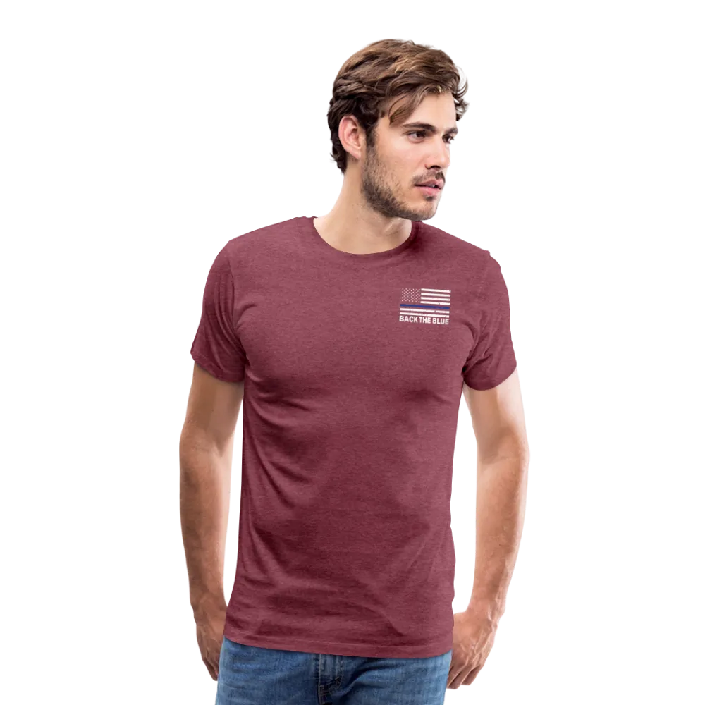 Favorite Police Officer Calls Me Dad Back The Blue Men's Premium T-Shirt (CK3706)