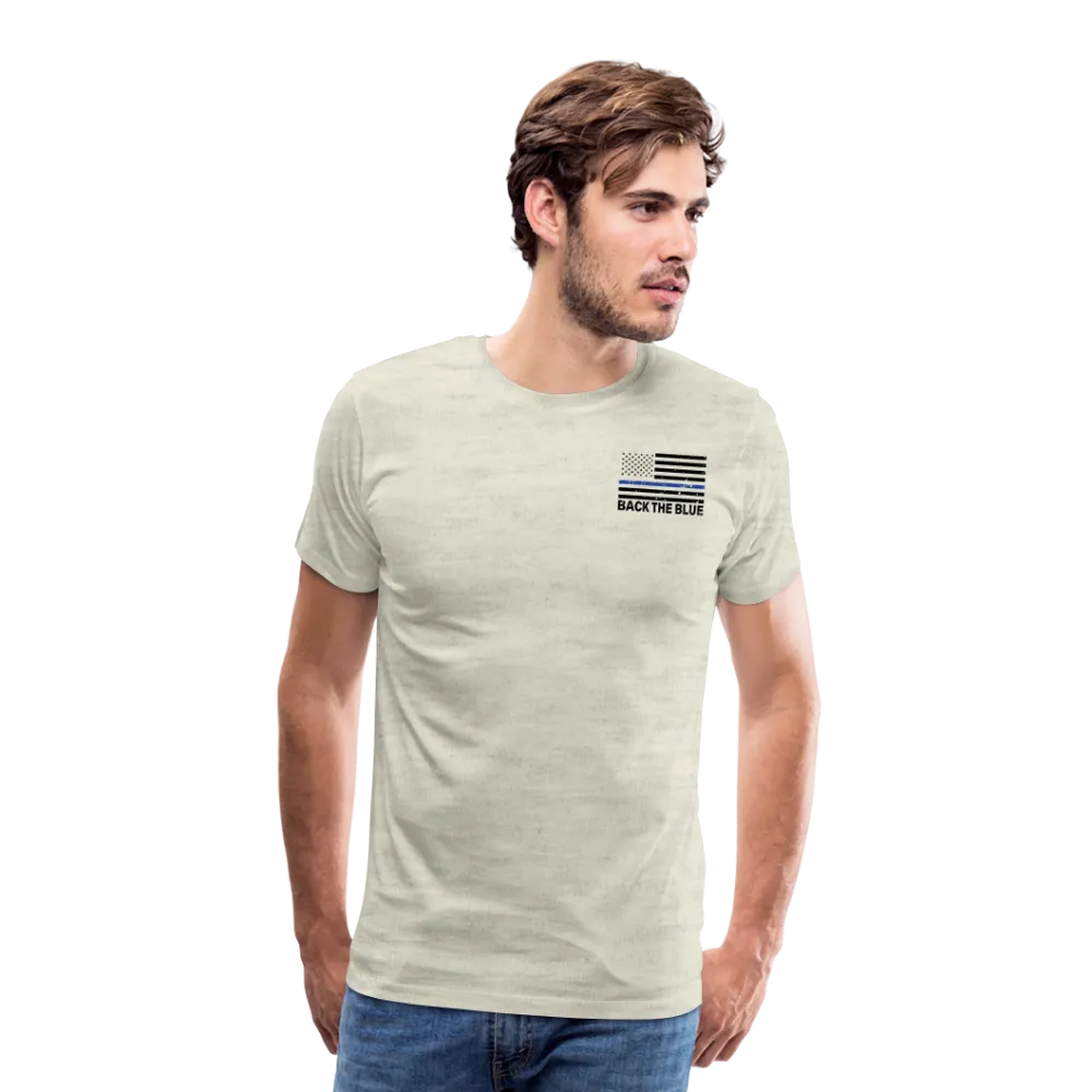 Favorite Police Officer Calls Me Dad Back The Blue Men's Premium T-Shirt (CK4139)