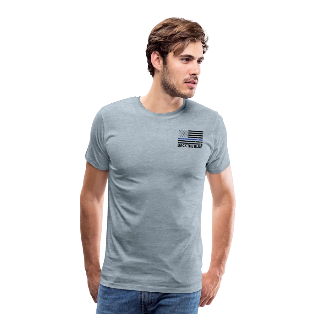 Favorite Police Officer Calls Me Dad Back The Blue Men's Premium T-Shirt (CK4139)