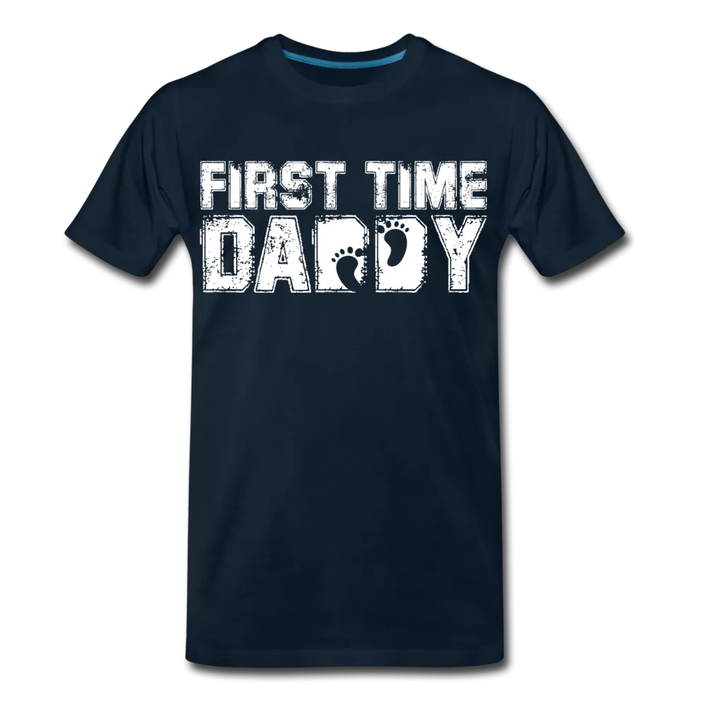 First Time Daddy Men's Premium T-Shirt (CK3590)