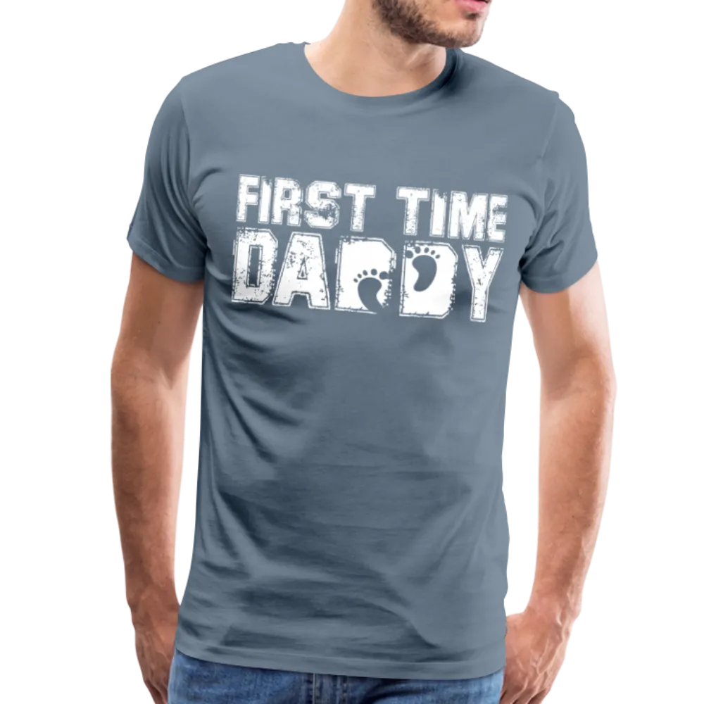 First Time Daddy Men's Premium T-Shirt (CK3590)