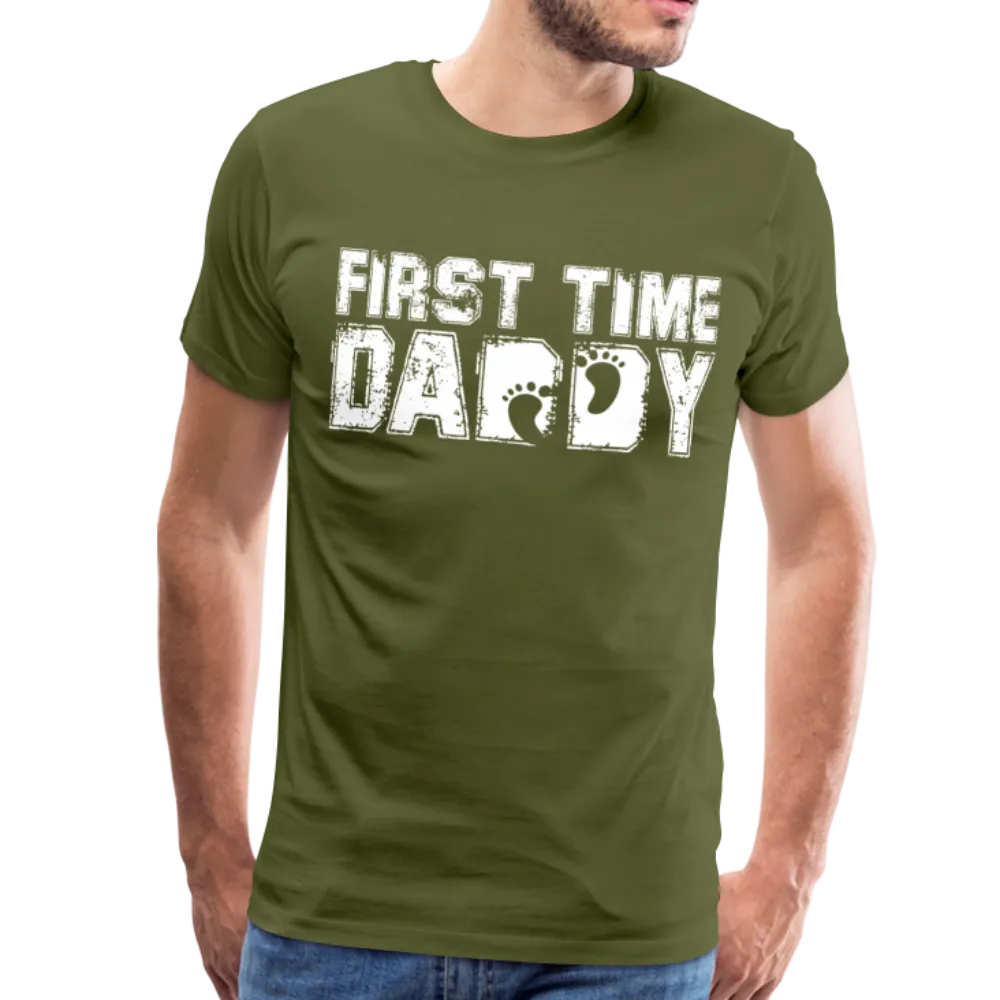 First Time Daddy Men's Premium T-Shirt (CK3590)