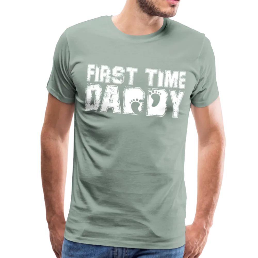 First Time Daddy Men's Premium T-Shirt (CK3590)