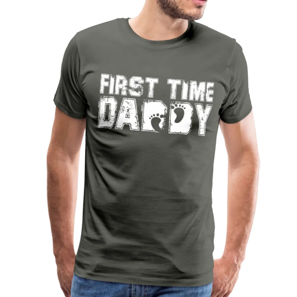 First Time Daddy Men's Premium T-Shirt (CK3590)