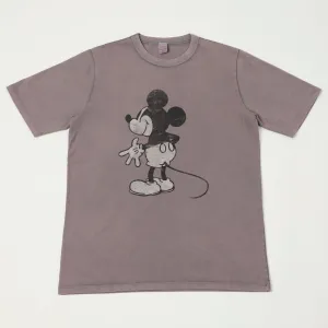 Flea-T 1950s 'Behind Mickey' Short Sleeve T-Shirt - Navy