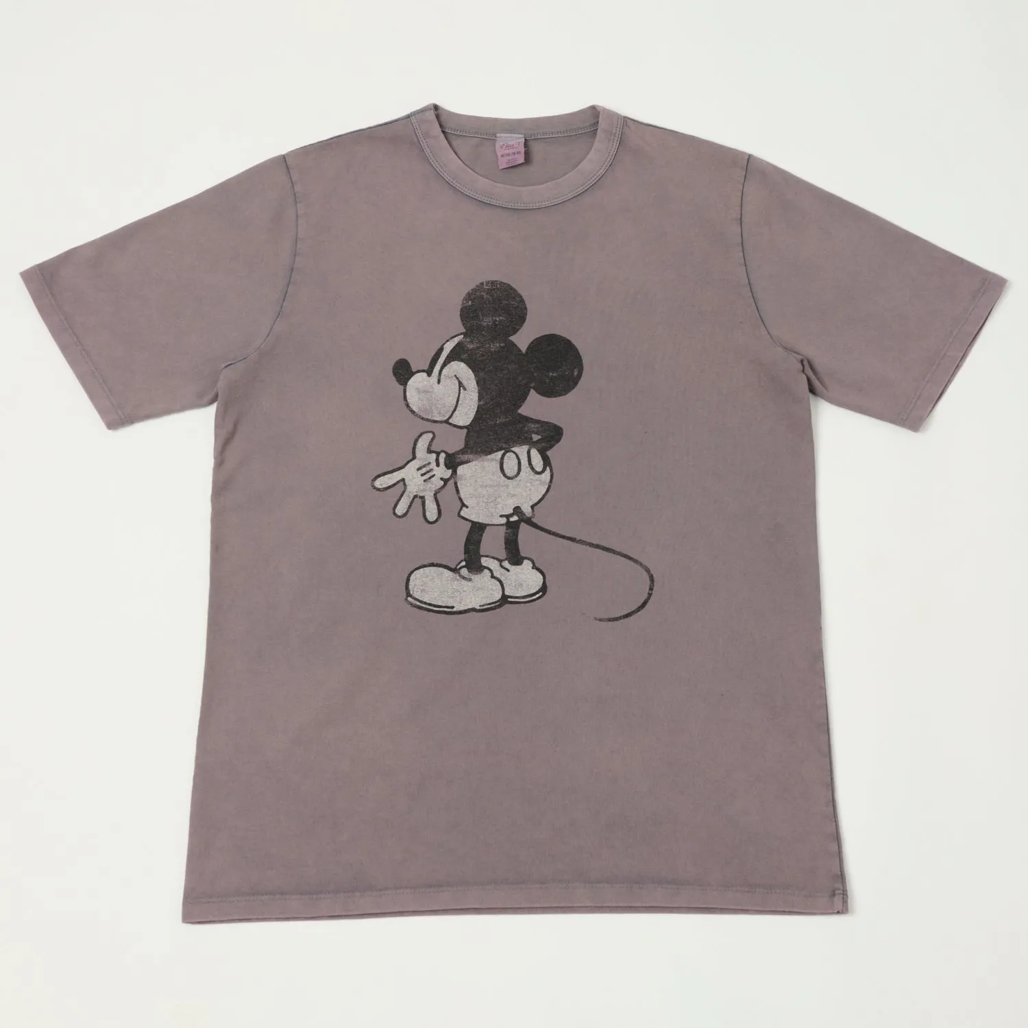 Flea-T 1950s 'Behind Mickey' Short Sleeve T-Shirt - Navy