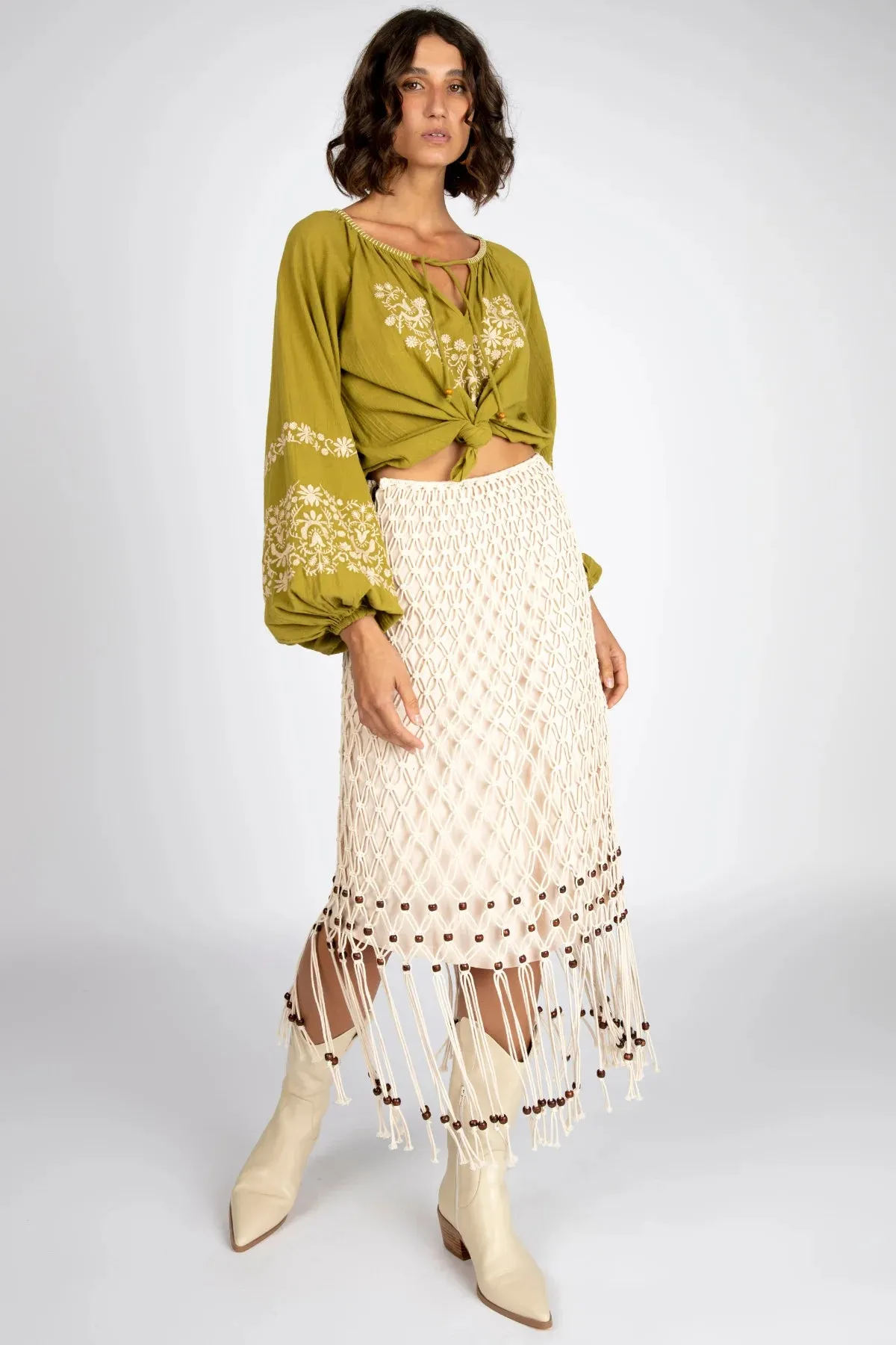 Fleetwood Maxi Skirt - Ivory