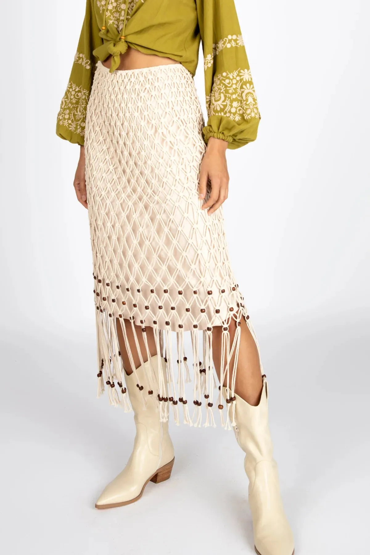 Fleetwood Maxi Skirt - Ivory