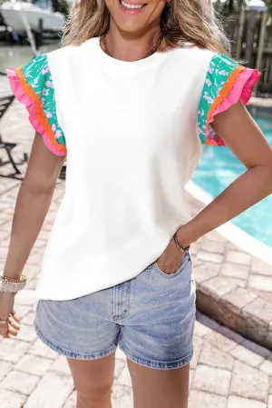 Floral Sleeve Top