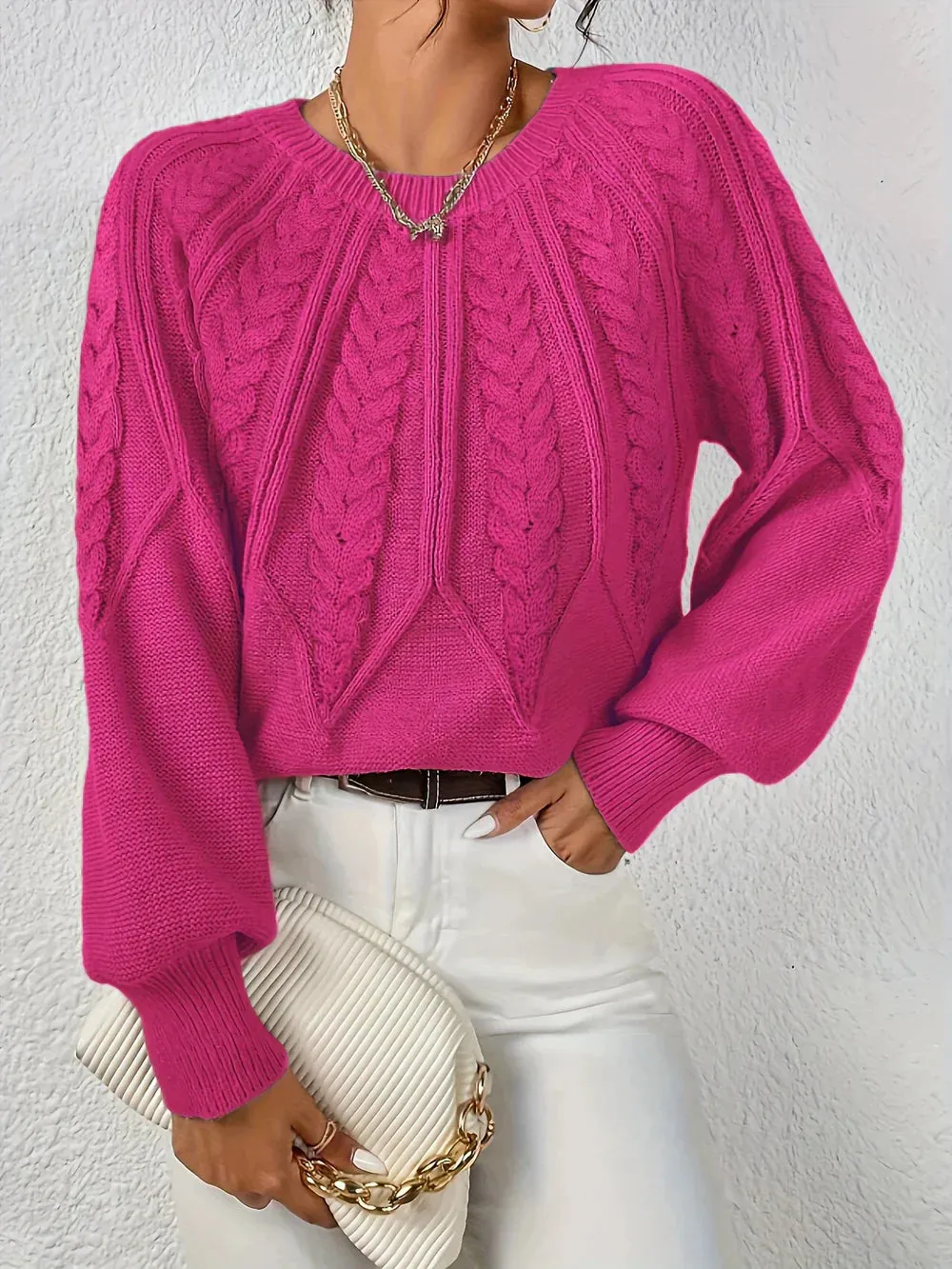 Francine - Trendy Knit Sweater for Women