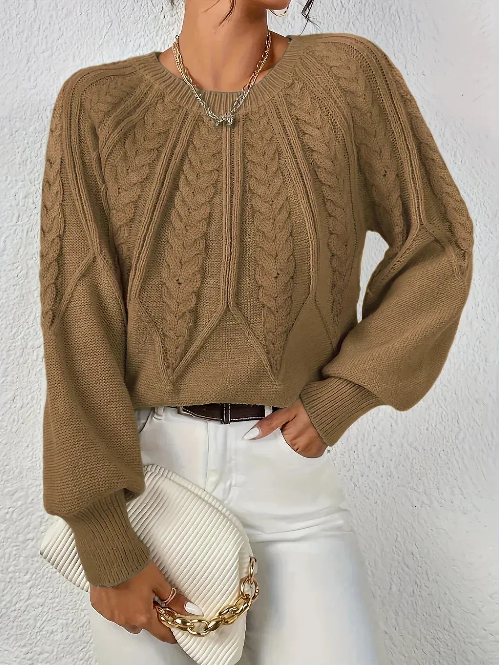 Francine - Trendy Knit Sweater for Women