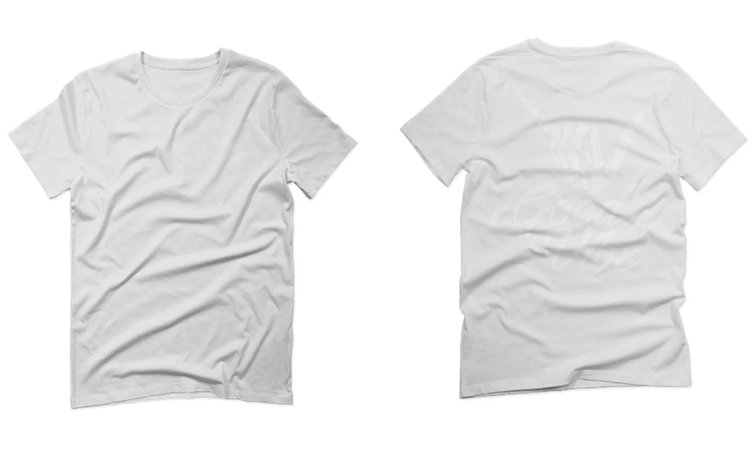 Front and Back Good Vibe Bones Hand Shaka Cool Vintage Hipster Graphic For men T Shirt