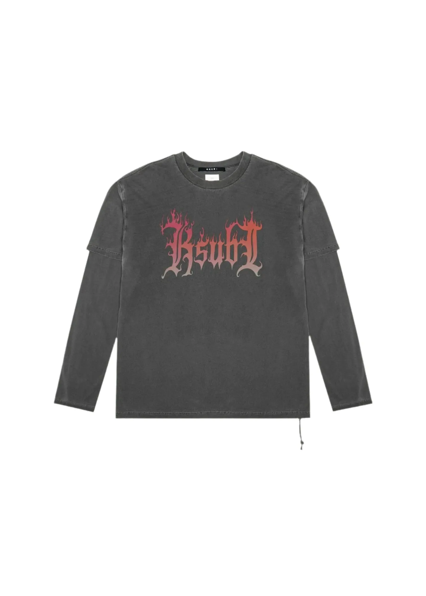Fuego Layered T-Shirt - Charcoal