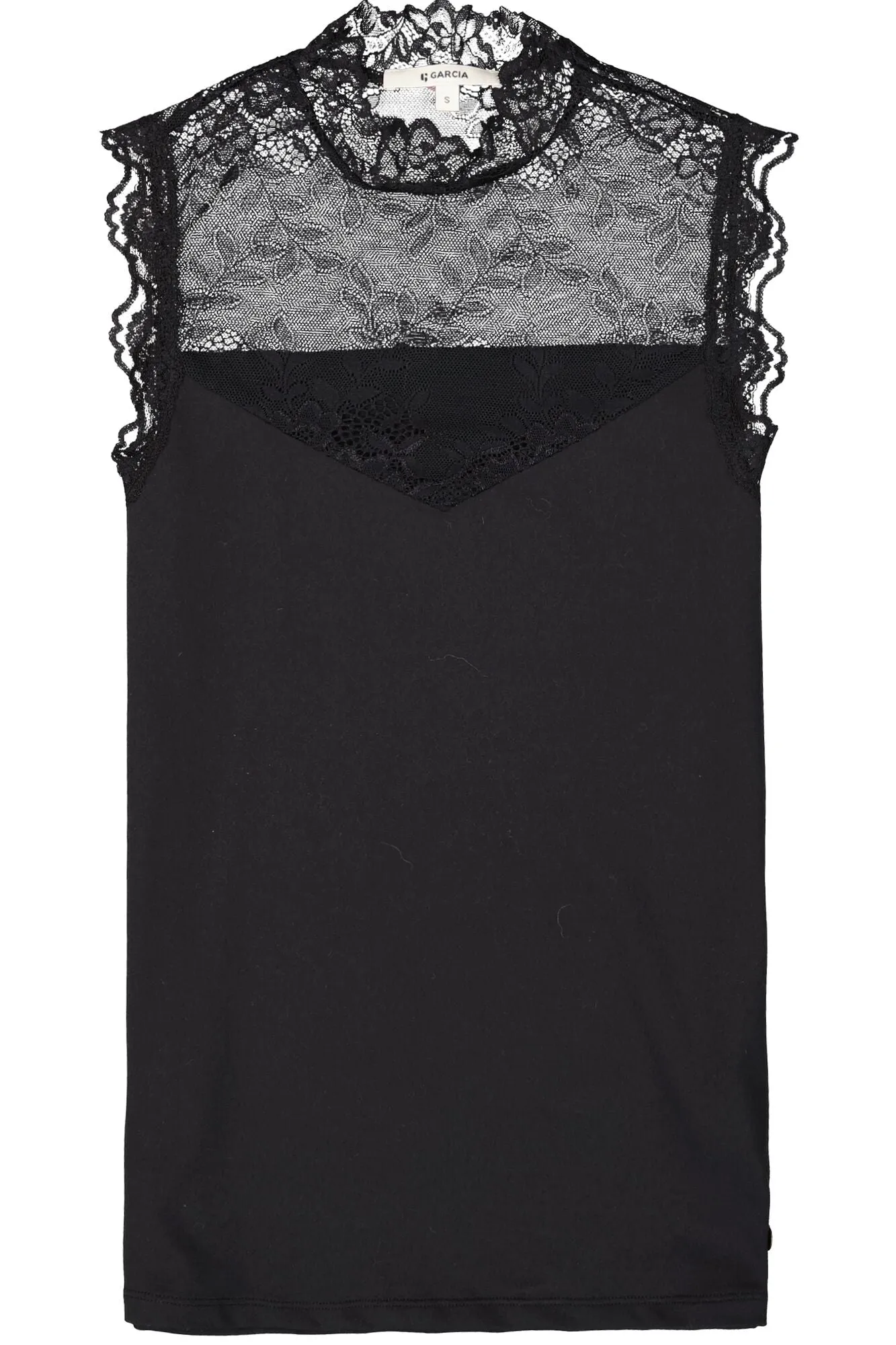 Garcia Lace Singlet - Black