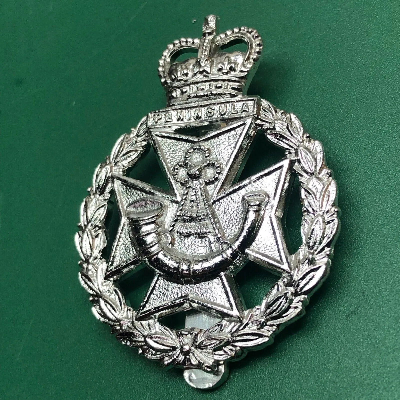 Genuine British Army Cap Badge - Green Jackets Brigade