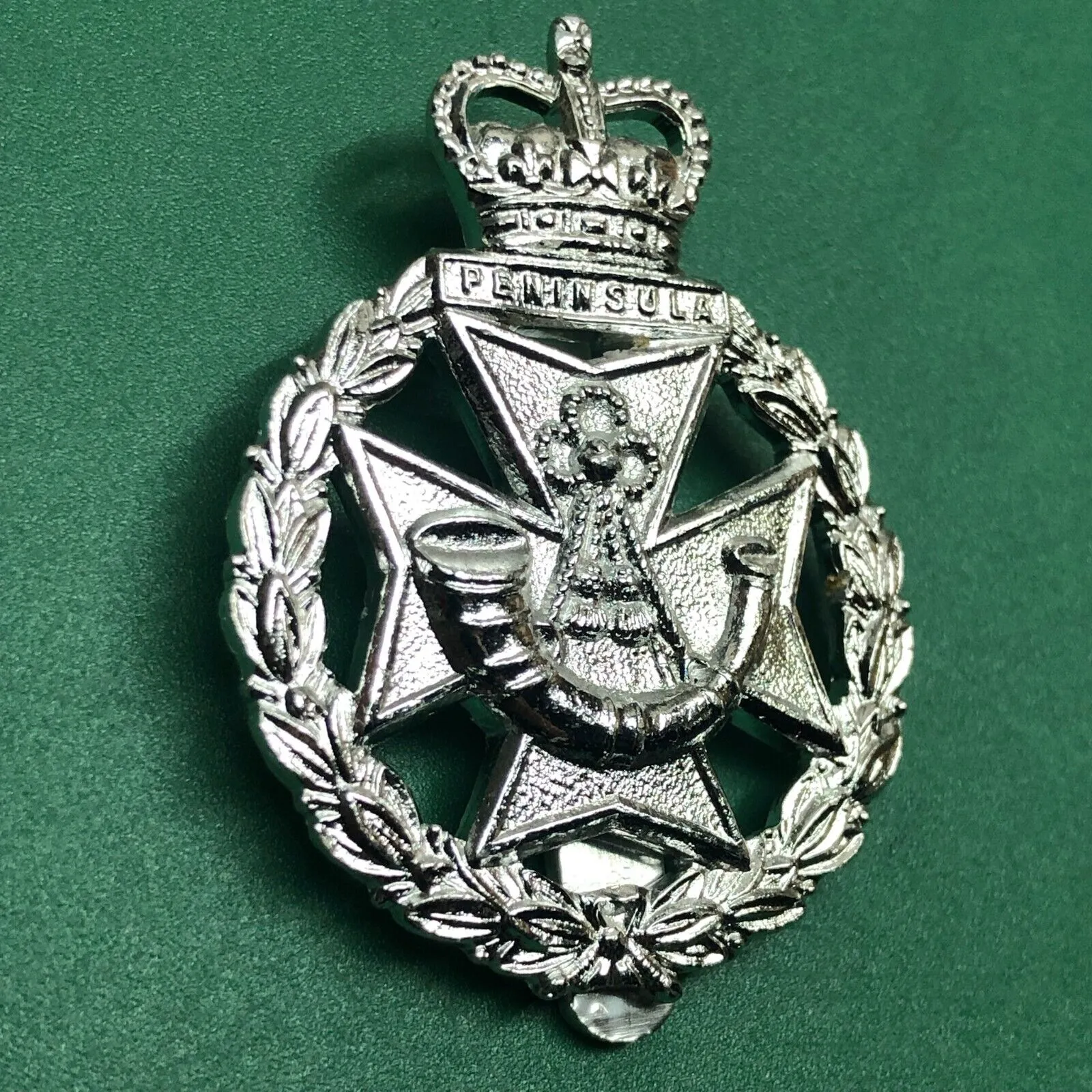 Genuine British Army Cap Badge - Green Jackets Brigade