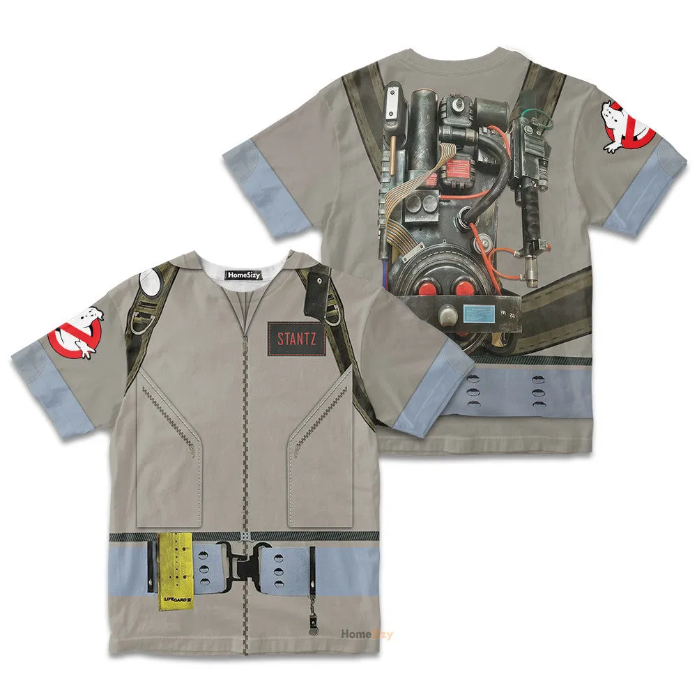 Ghostbusters 1984 Stantz Custom Cosplay Costume Kid Tshirt QT210596Hf