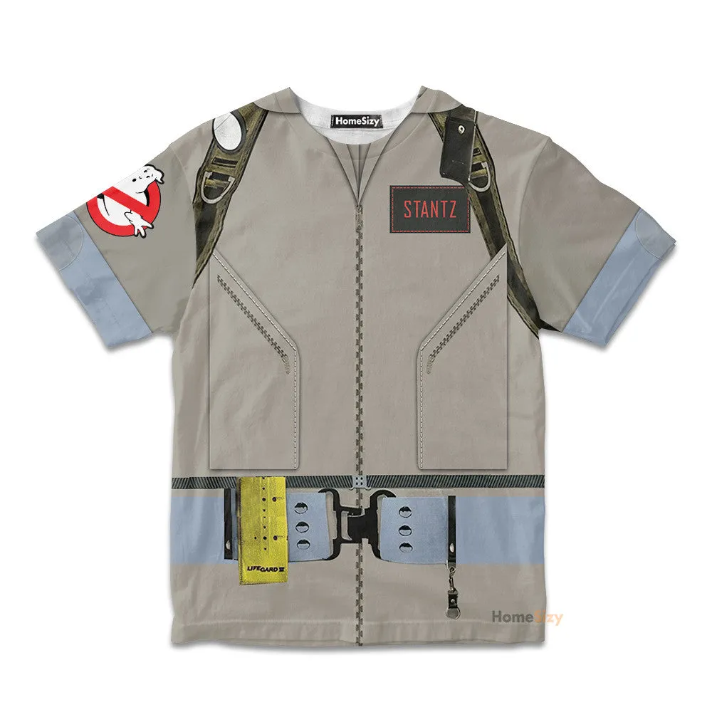 Ghostbusters 1984 Stantz Custom Cosplay Costume Kid Tshirt QT210596Hf