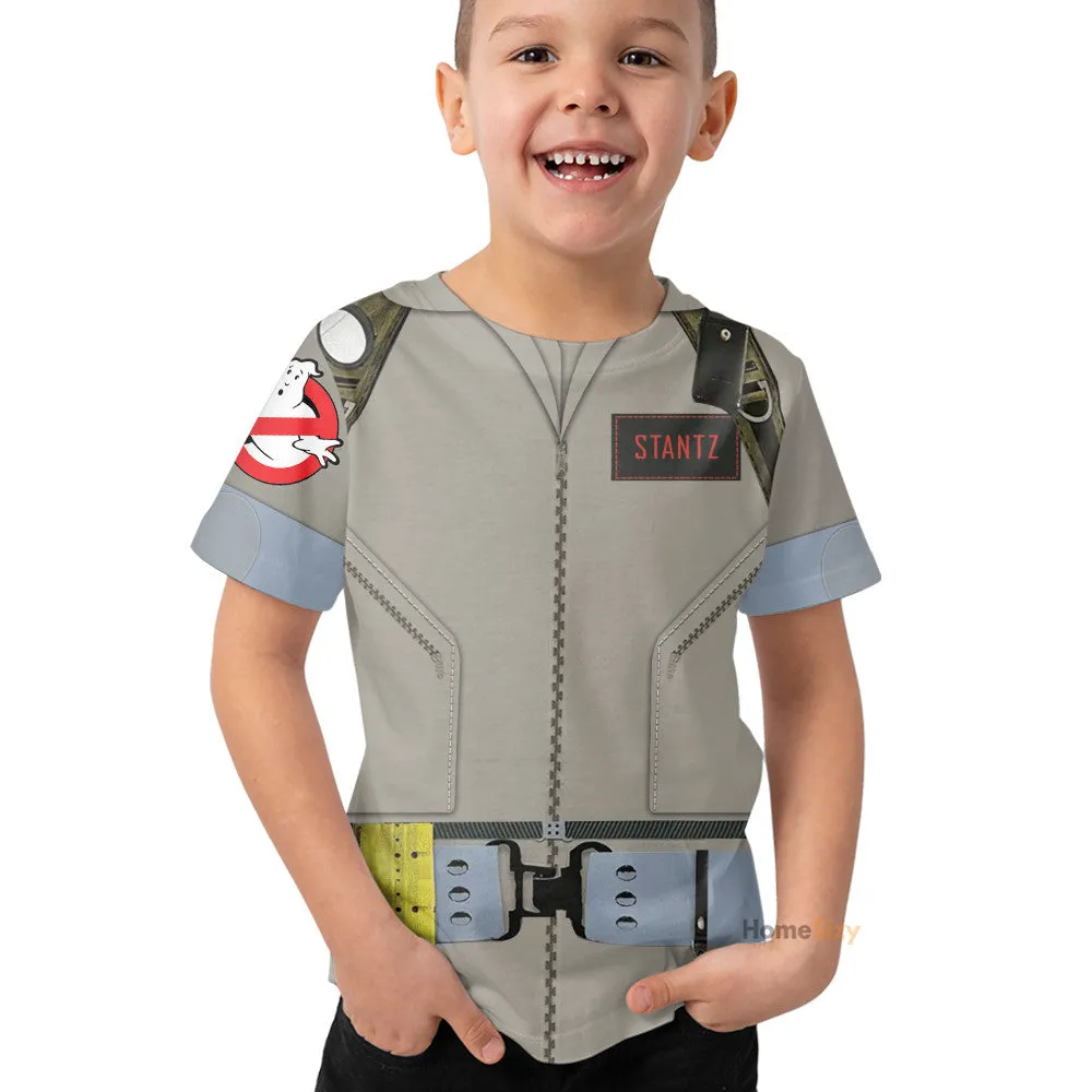 Ghostbusters 1984 Stantz Custom Cosplay Costume Kid Tshirt QT210596Hf