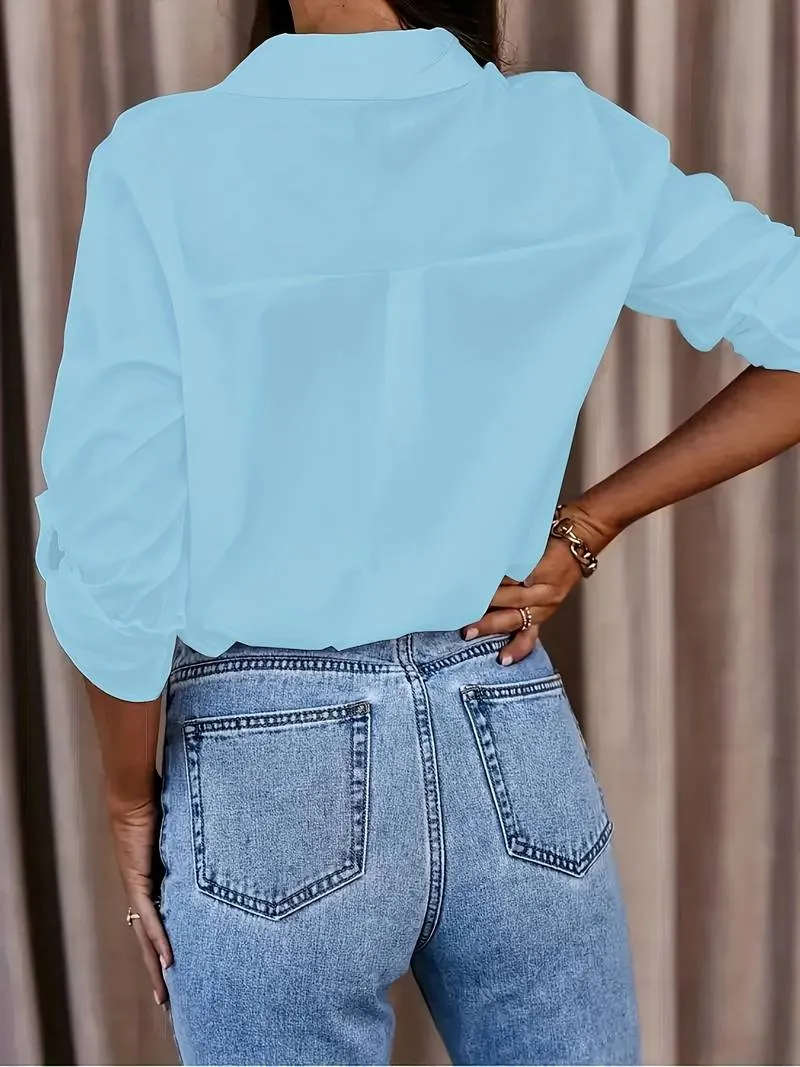 Gimhani | Women's Casual V-Neck Blouse - Comfortable & Stylish