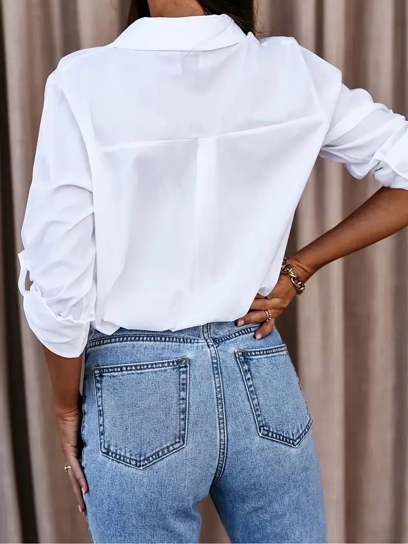 Gimhani | Women's Casual V-Neck Blouse - Comfortable & Stylish