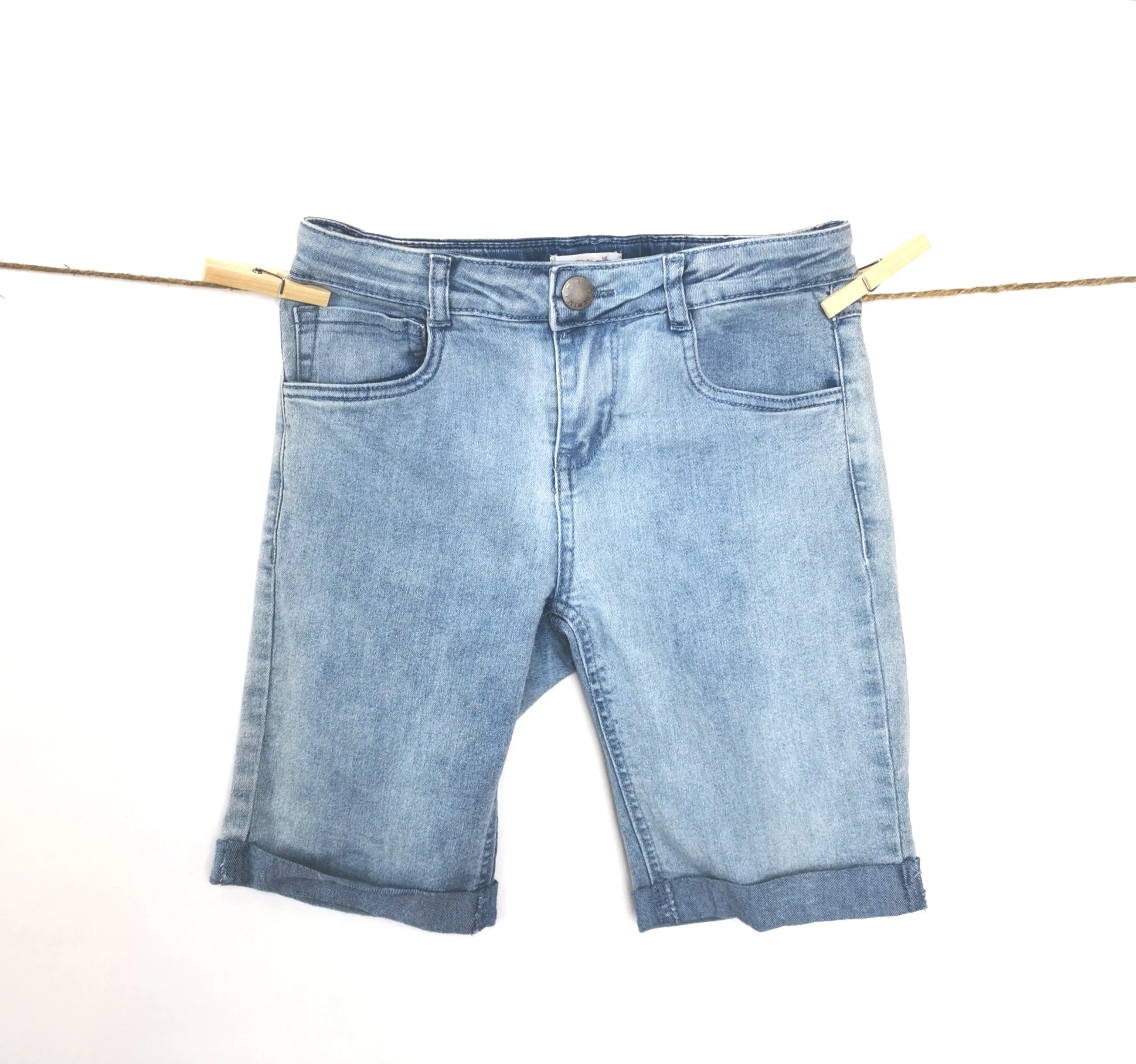 GIRL SIZE 16 YEARS - FOX, Rolled Cuff Jean Shorts EUC B51