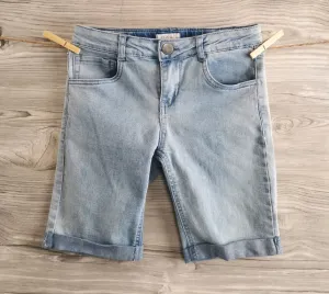 GIRL SIZE 16 YEARS - FOX, Rolled Cuff Jean Shorts EUC B51