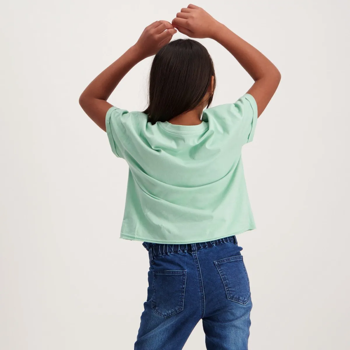 Girls Boxy Tee - Mint