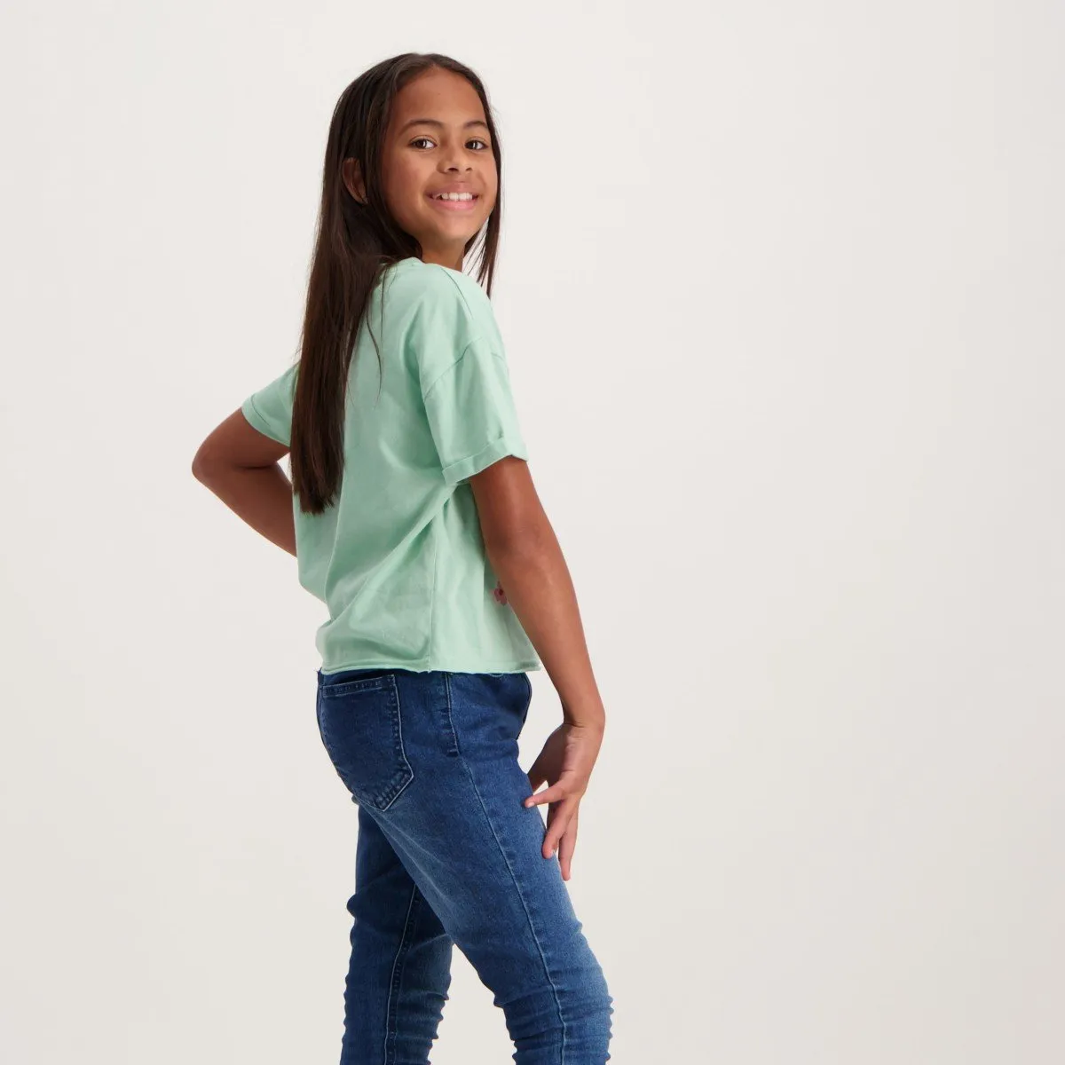 Girls Boxy Tee - Mint