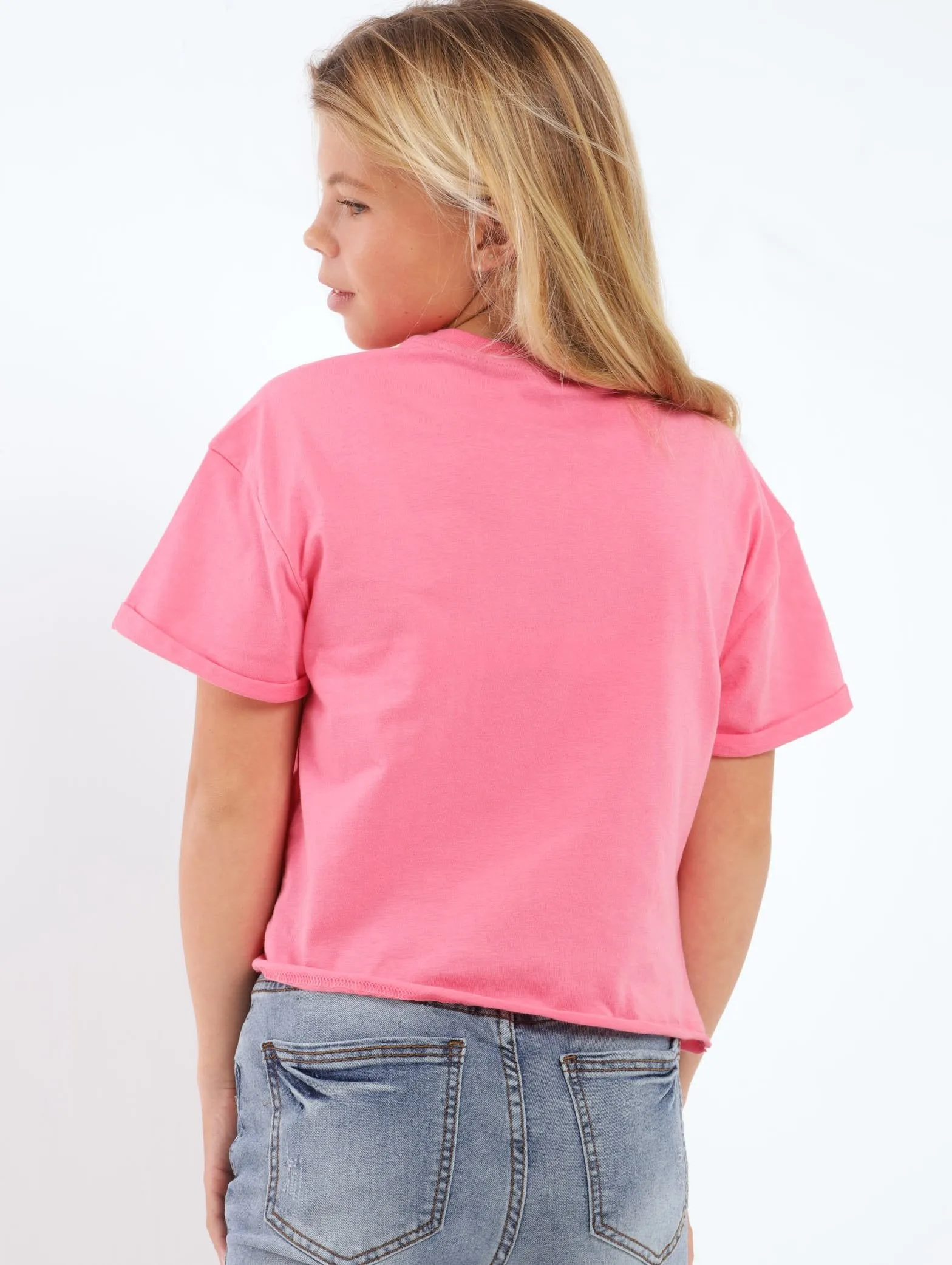 Girls Couture Boxy Tee - Pink