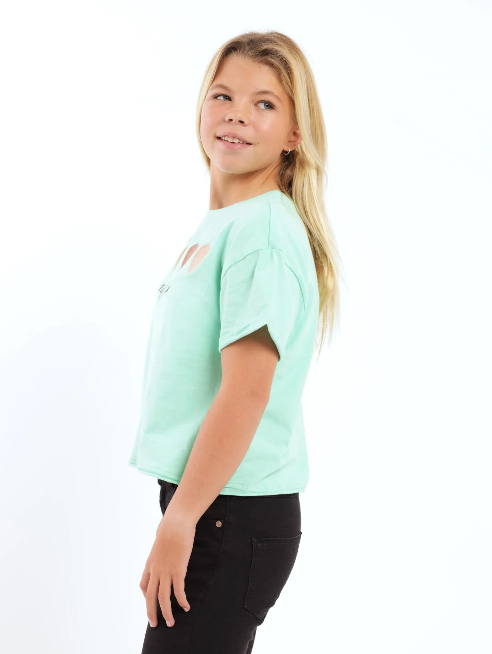 Girls Inspire Boxy Tee - Mint