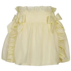 Girls Lemon Bow Skirt