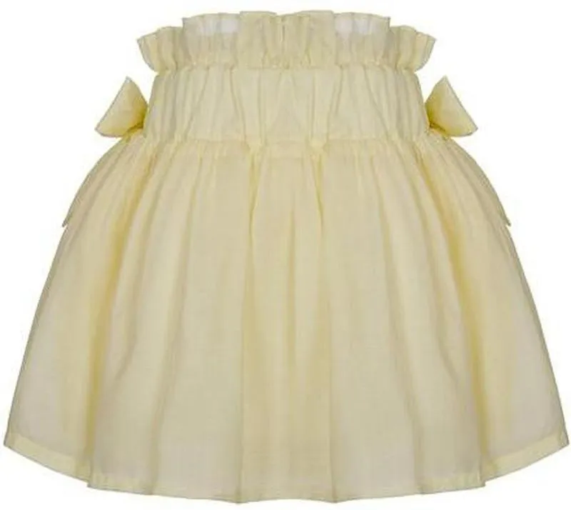 Girls Lemon Bow Skirt