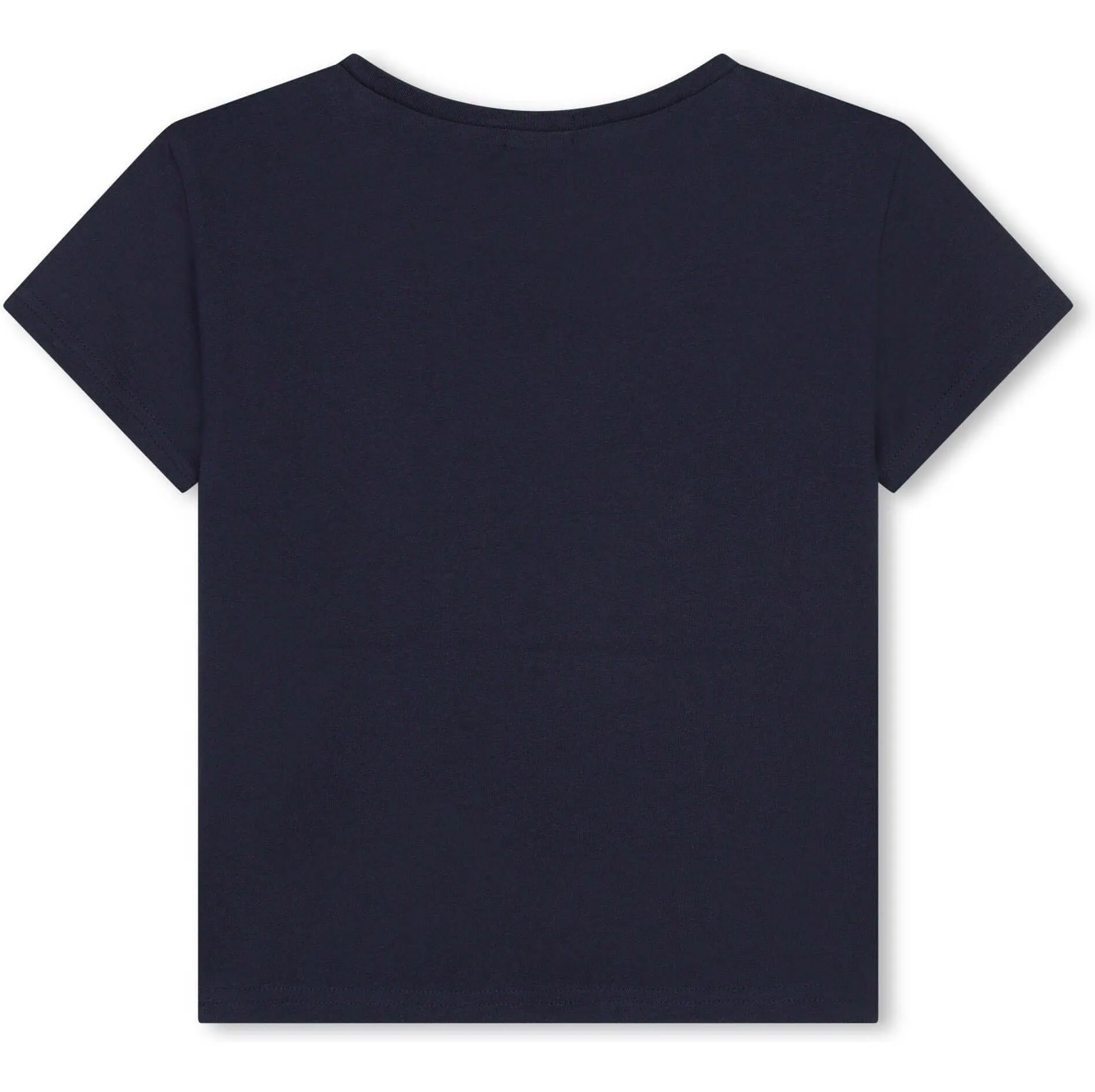 Girls Navy Heart T-shirt