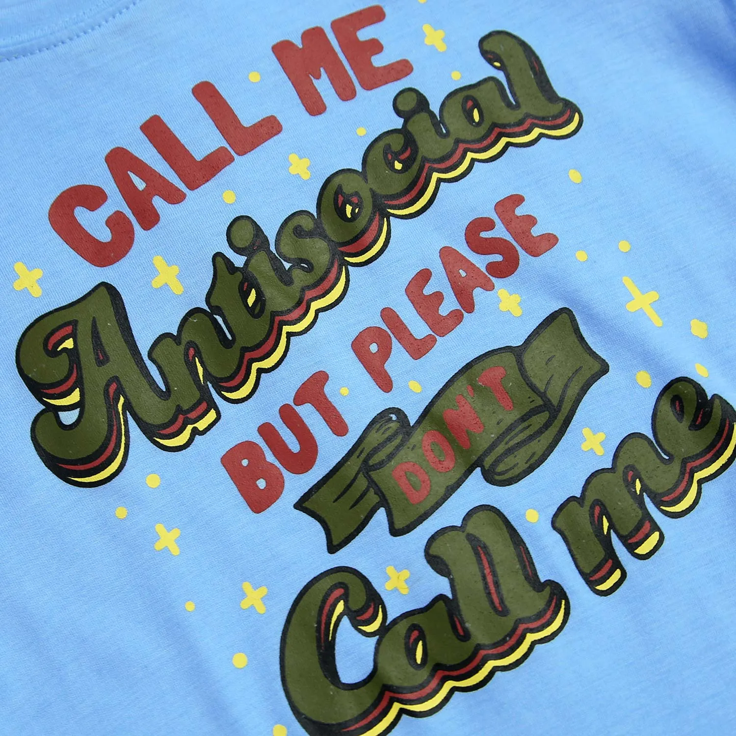 Girls Pure Cotton "Antisocial" Slogan T-Shirt