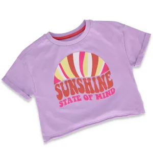 Girls Sunshine Boxy Tee - Lilac