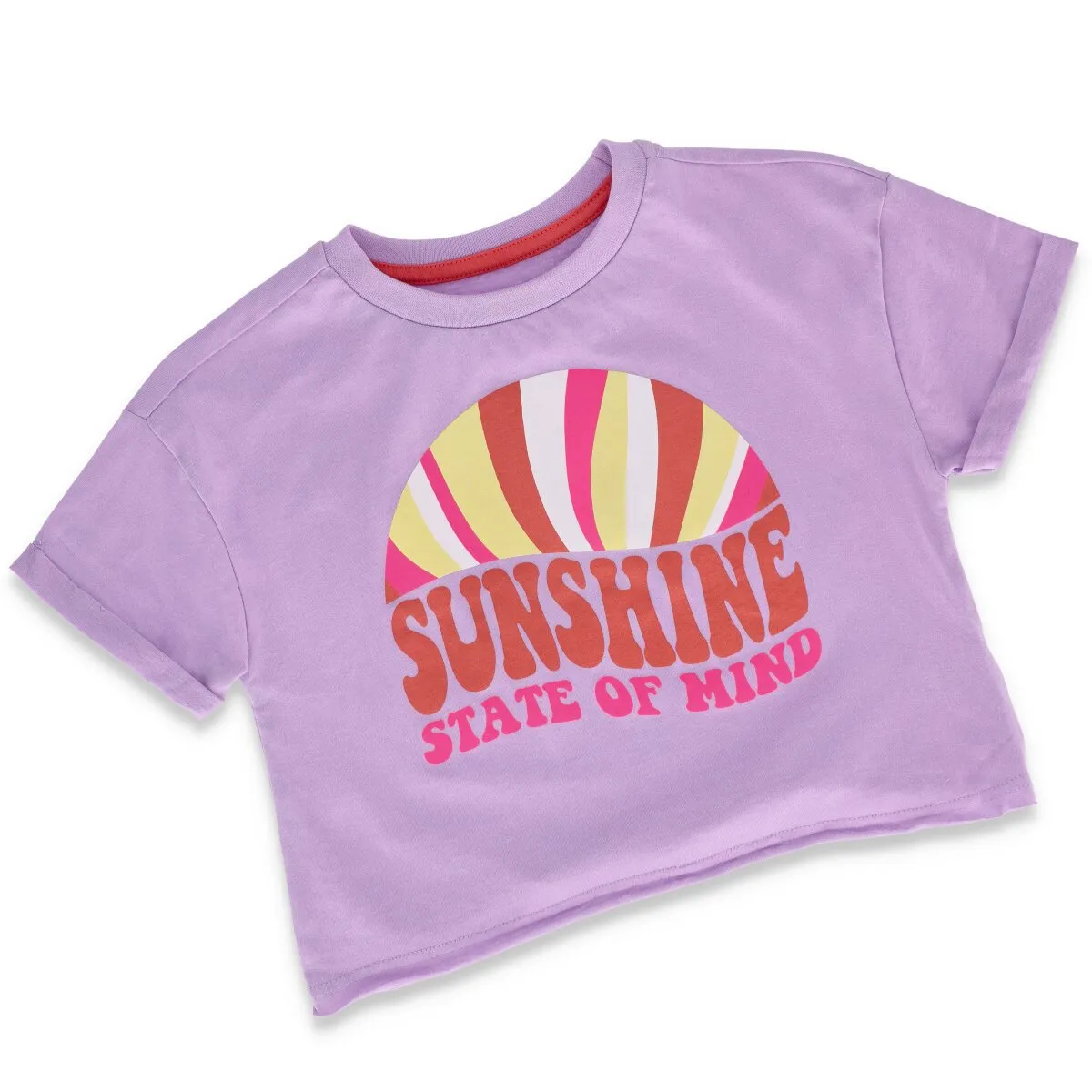 Girls Sunshine Boxy Tee - Lilac