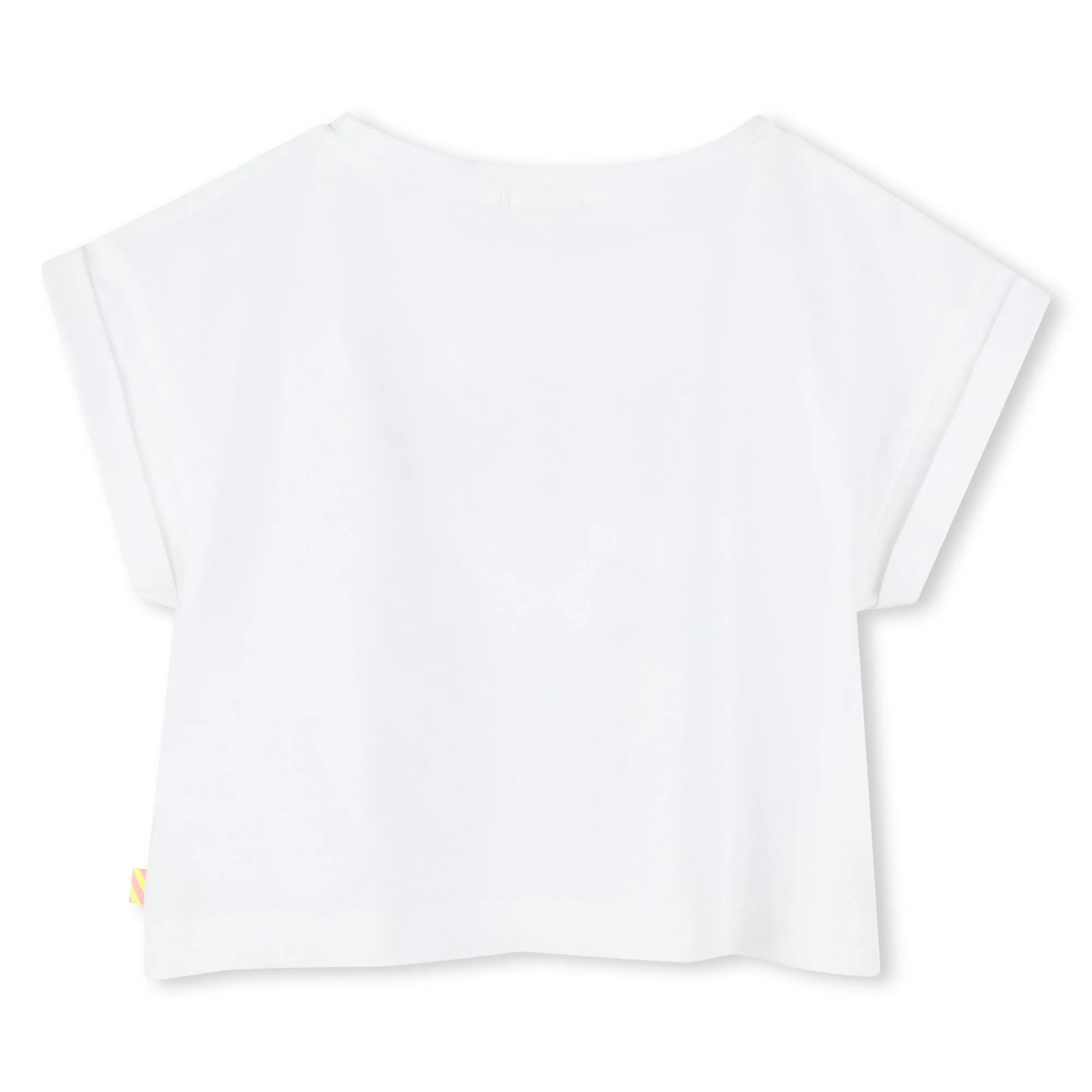 Girls White Sequin T-Shirt