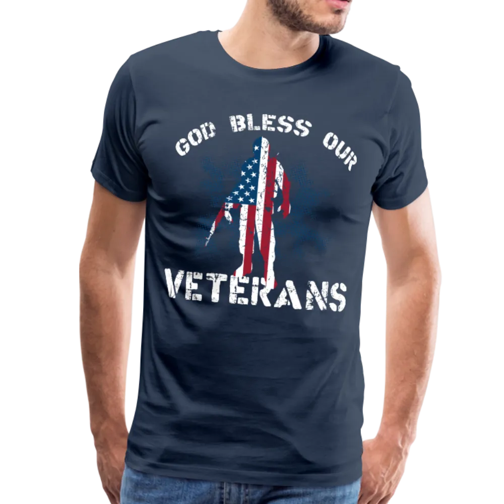 God Bless Our Veterans Men's Premium T-Shirt (CK1509)