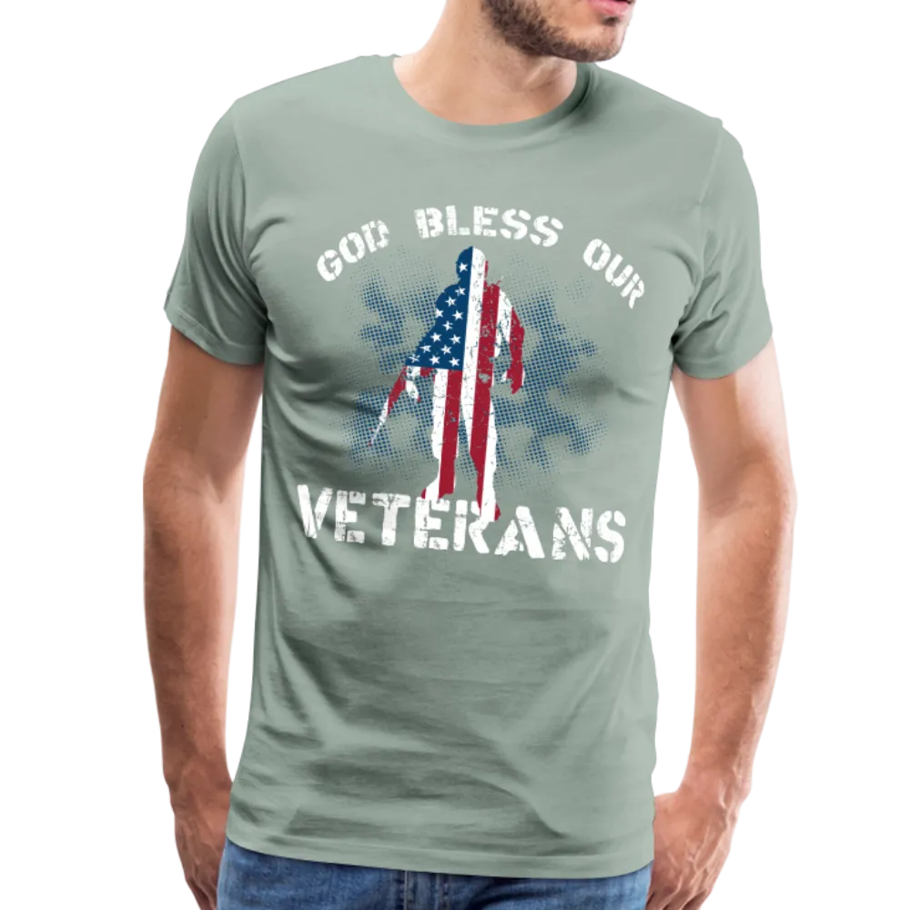God Bless Our Veterans Men's Premium T-Shirt (CK1509)