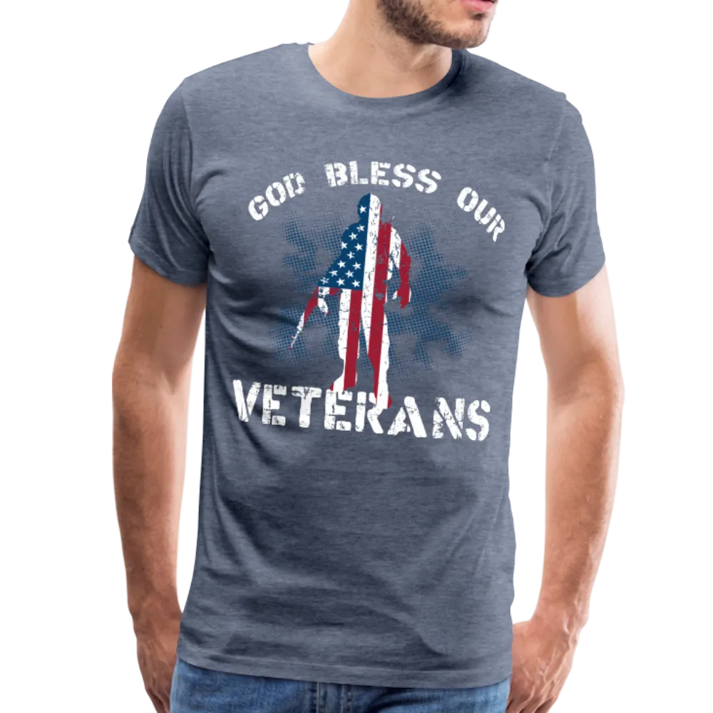 God Bless Our Veterans Men's Premium T-Shirt (CK1509)