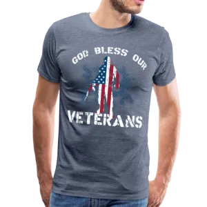 God Bless Our Veterans Men's Premium T-Shirt (CK1509)