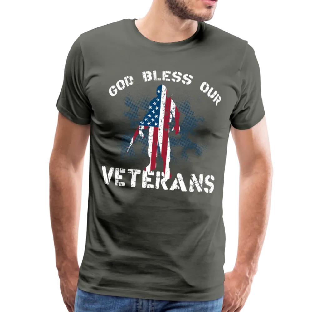 God Bless Our Veterans Men's Premium T-Shirt (CK1509)