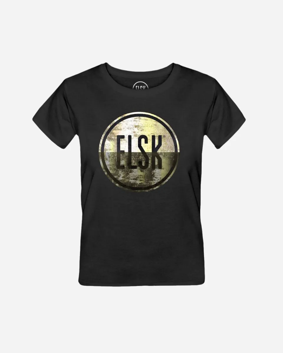 GOLD HORIZON LY WOMEN’S TEE - BLACK